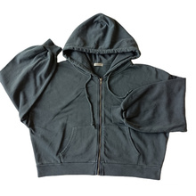 2021 Autumn wholesale Customized Kangaroo pocket Long Sleeve Men's Pullover zip Hoodie Sweatshirt